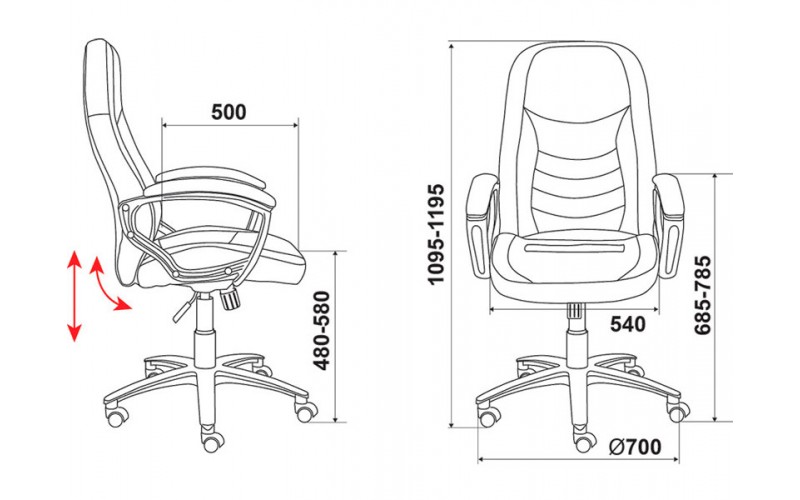 Кресло для руководителя T-9910N