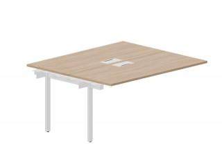 UNN2TPL167 Составной стол на 2 рабочих места 158х136,6х75см (2 металлических аутлета) приставной элемент 