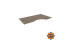 ПЛС.СА-1Пр Столешница криволинейная правая (1600х900х22 мм)