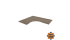 ПЛС.СА-3Л Столешница криволинейная левая (1400х1200х22 мм)