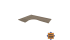 ПЛС.СА-4Л Столешница криволинейная левая (1600х1200х22 мм)