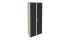 O.ST-1.10R white/black Шкаф высокий широкий (800*420*1977)