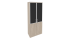 O.ST-1.2R white/black Шкаф высокий широкий (800*420*1977)