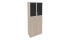 O.ST-1.7R white/black Шкаф высокий широкий (800*420*1977)