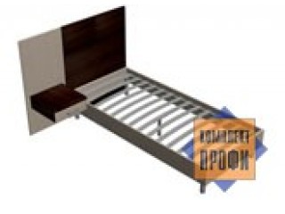 Кровать односпальная с изголовьем и навесной тумбой GaBD2190+GaPH9010+GaP450+GaPP1050