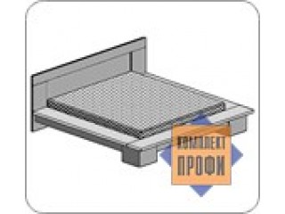 Кровать двуспальная на усиленном металлокаркасе SBD02-XX (шпон)